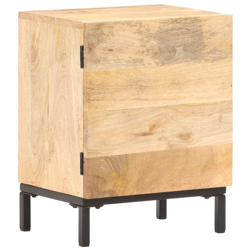 Bedside Cabinet 40x30x51 cm Solid Mango Wood - OLBRIT