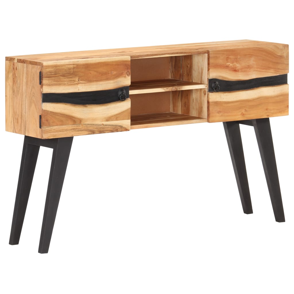 Sideboard 120x30x75 cm Solid Acacia Wood - OLBRIT