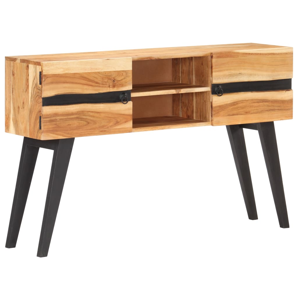 Sideboard 120x30x75 cm Solid Acacia Wood - OLBRIT
