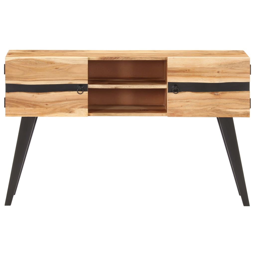 Sideboard 120x30x75 cm Solid Acacia Wood - OLBRIT
