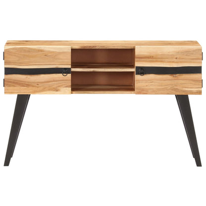 Sideboard 120x30x75 cm Solid Acacia Wood - OLBRIT