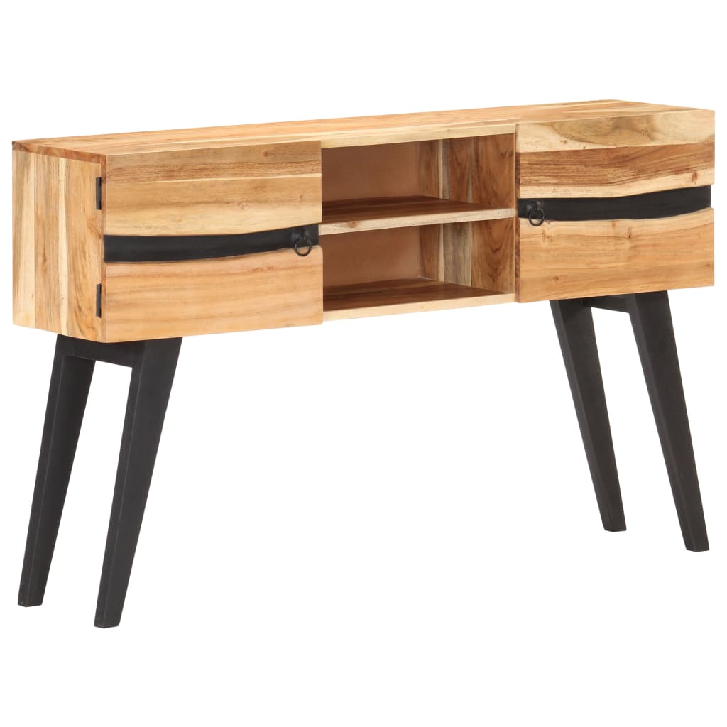 Sideboard 120x30x75 cm Solid Acacia Wood - OLBRIT