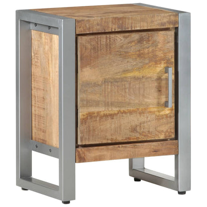 Bedside Cabinet 40x30x50 cm Rough Mango Wood - OLBRIT