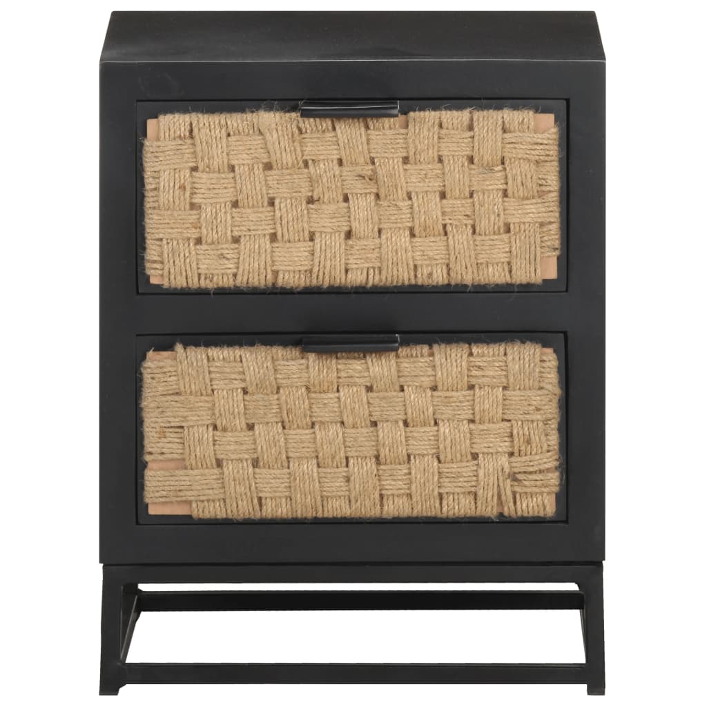 Bedside Cabinet 40x30x50 cm Solid Mango Wood - OLBRIT