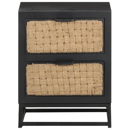 Bedside Cabinet 40x30x50 cm Solid Mango Wood - OLBRIT