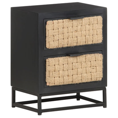 Bedside Cabinet 40x30x50 cm Solid Mango Wood - OLBRIT