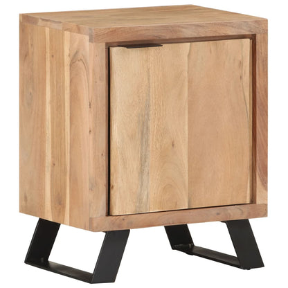 Bedside Cabinet 40x30x50 cm Solid Acacia Wood with Live Edges - OLBRIT