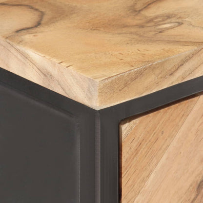 Sideboard 60x35x70 cm Solid Acacia Wood - OLBRIT