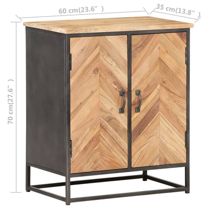 Sideboard 60x35x70 cm Solid Acacia Wood - OLBRIT