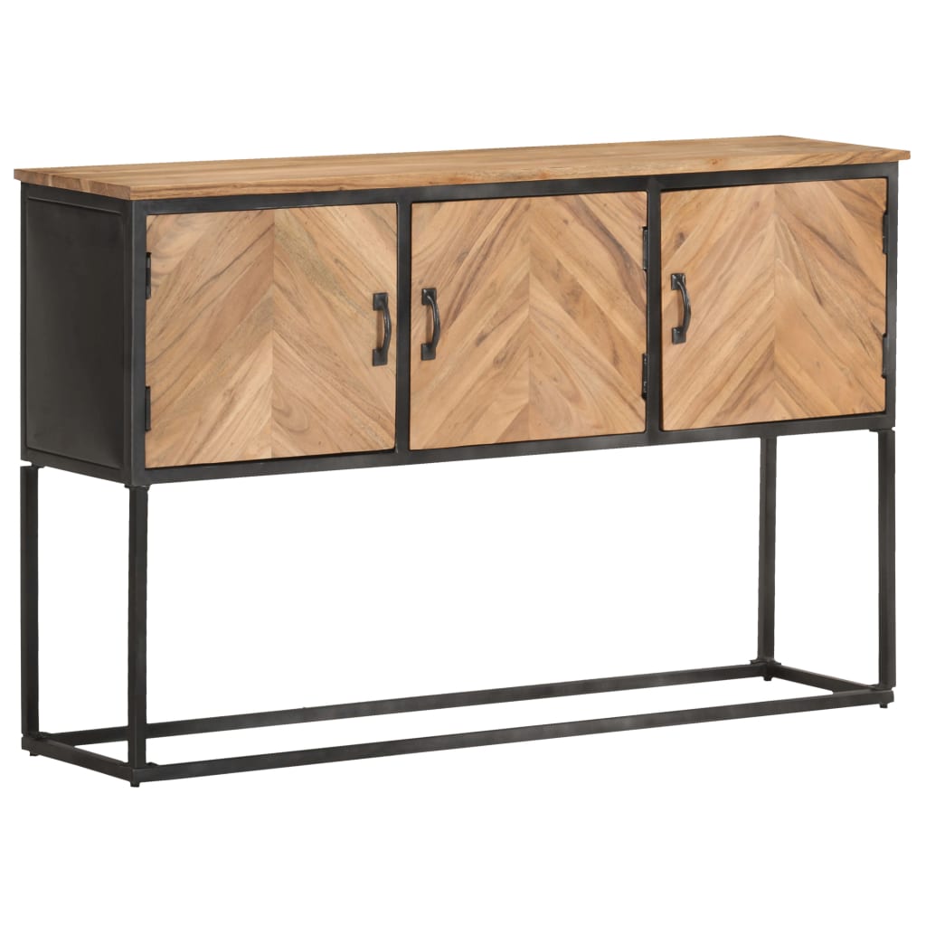Sideboard 120x30x75 cm Solid Acacia Wood - OLBRIT