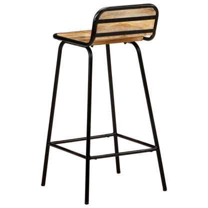 Bar Chairs 2 pcs Solid Mango Wood - OLBRIT