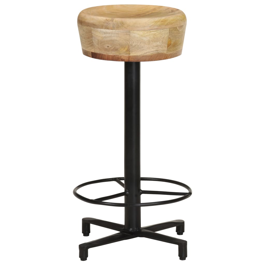 Bar Stools 2 pcs 66 cm Solid Mango Wood - OLBRIT