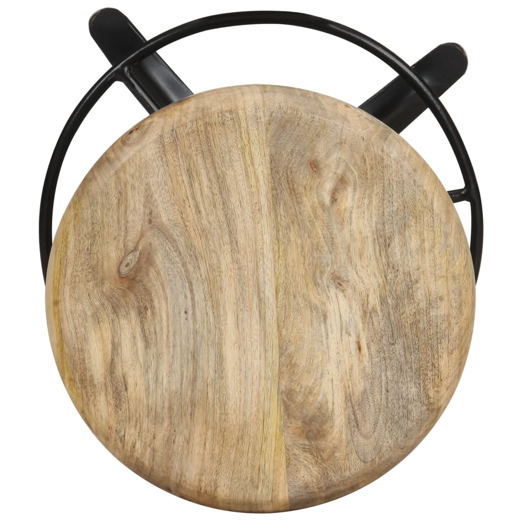 Bar Stools 2 pcs 66 cm Solid Mango Wood - OLBRIT