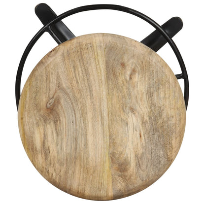 Bar Stools 2 pcs 66 cm Solid Mango Wood - OLBRIT