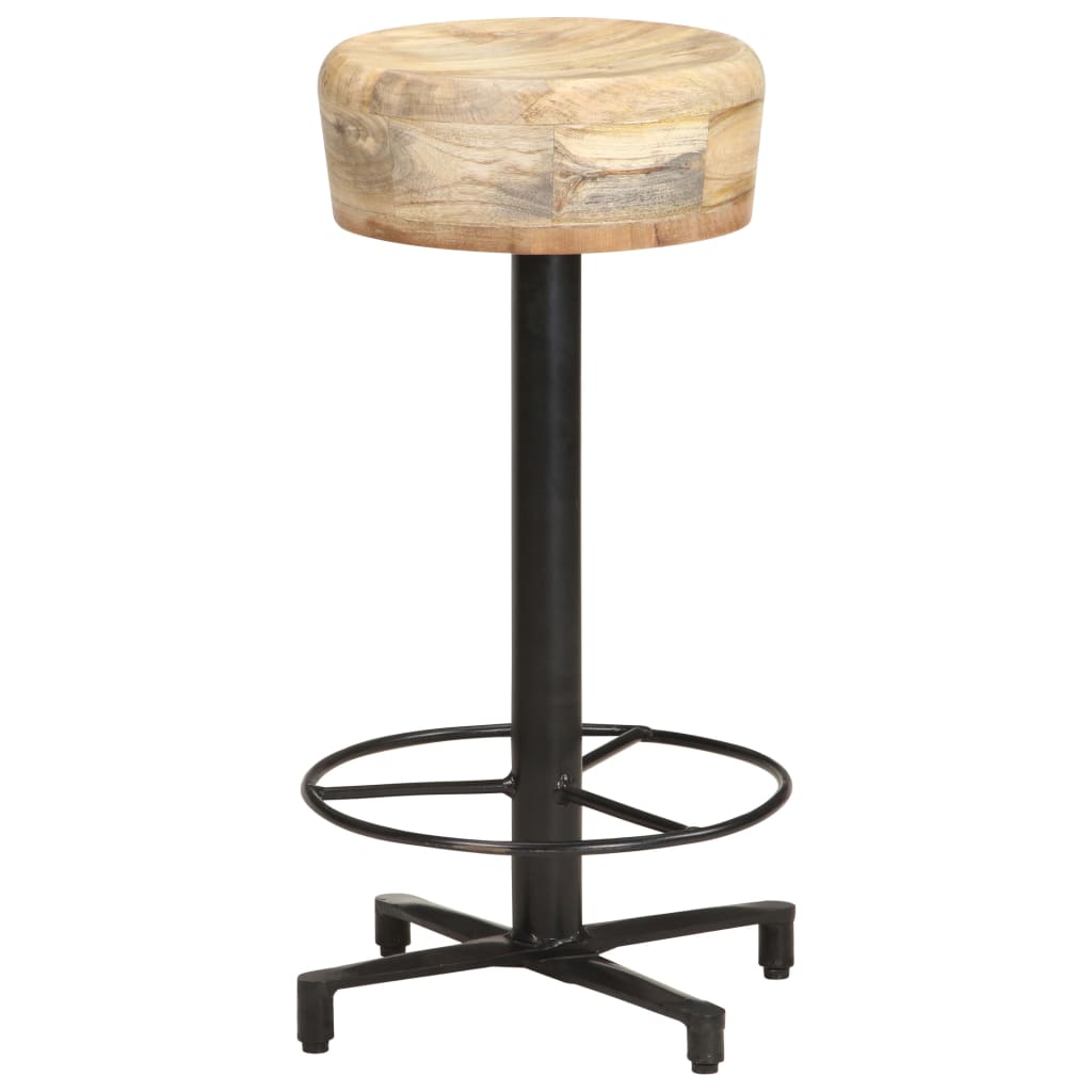 Bar Stools 2 pcs 66 cm Solid Mango Wood - OLBRIT