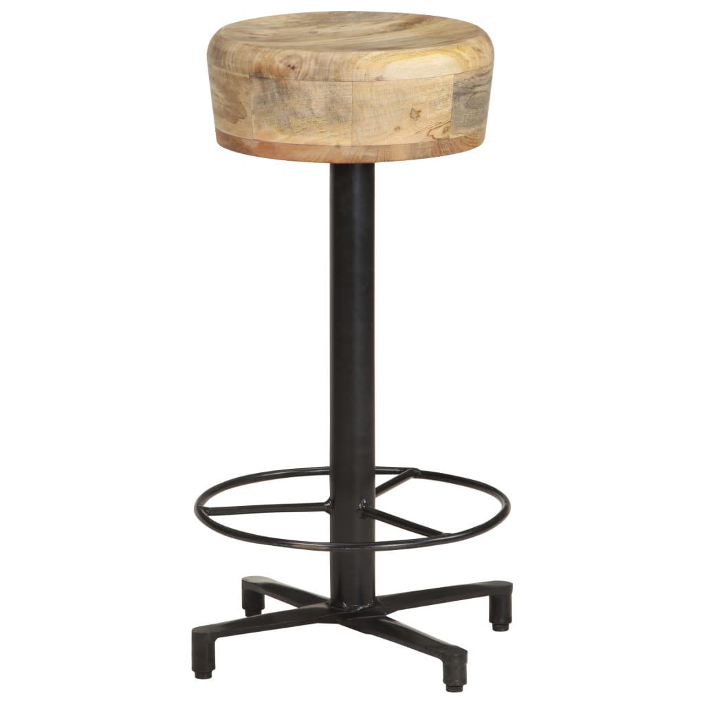 Bar Stools 2 pcs 66 cm Solid Mango Wood - OLBRIT
