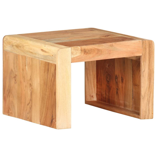 Side Table 43x40x30 cm Solid Acacia Wood - OLBRIT