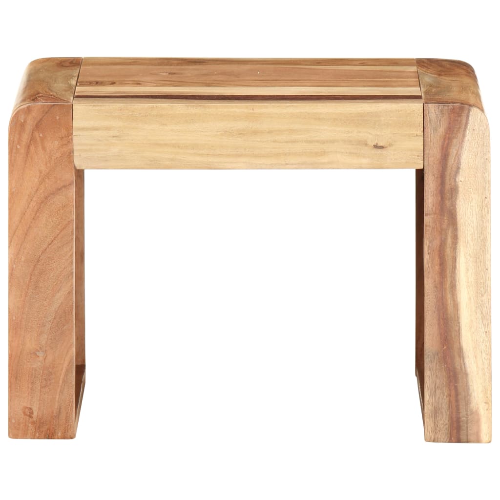 Side Table 43x40x30 cm Solid Acacia Wood - OLBRIT