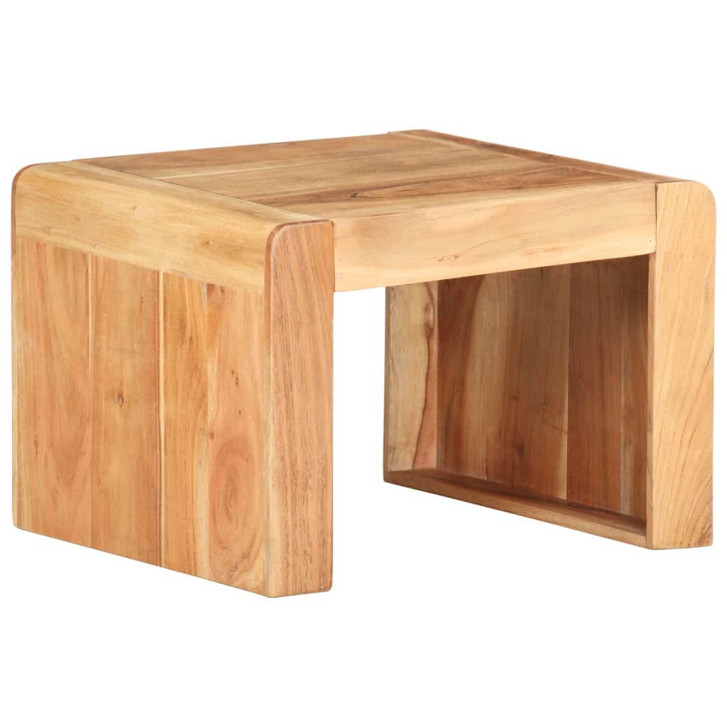 Side Table 43x40x30 cm Solid Acacia Wood - OLBRIT