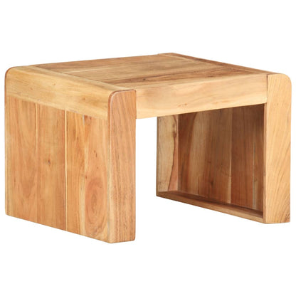 Side Table 43x40x30 cm Solid Acacia Wood - OLBRIT