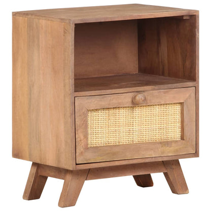 Bedside Cabinet 40x30x50 cm Solid Mango Wood - OLBRIT