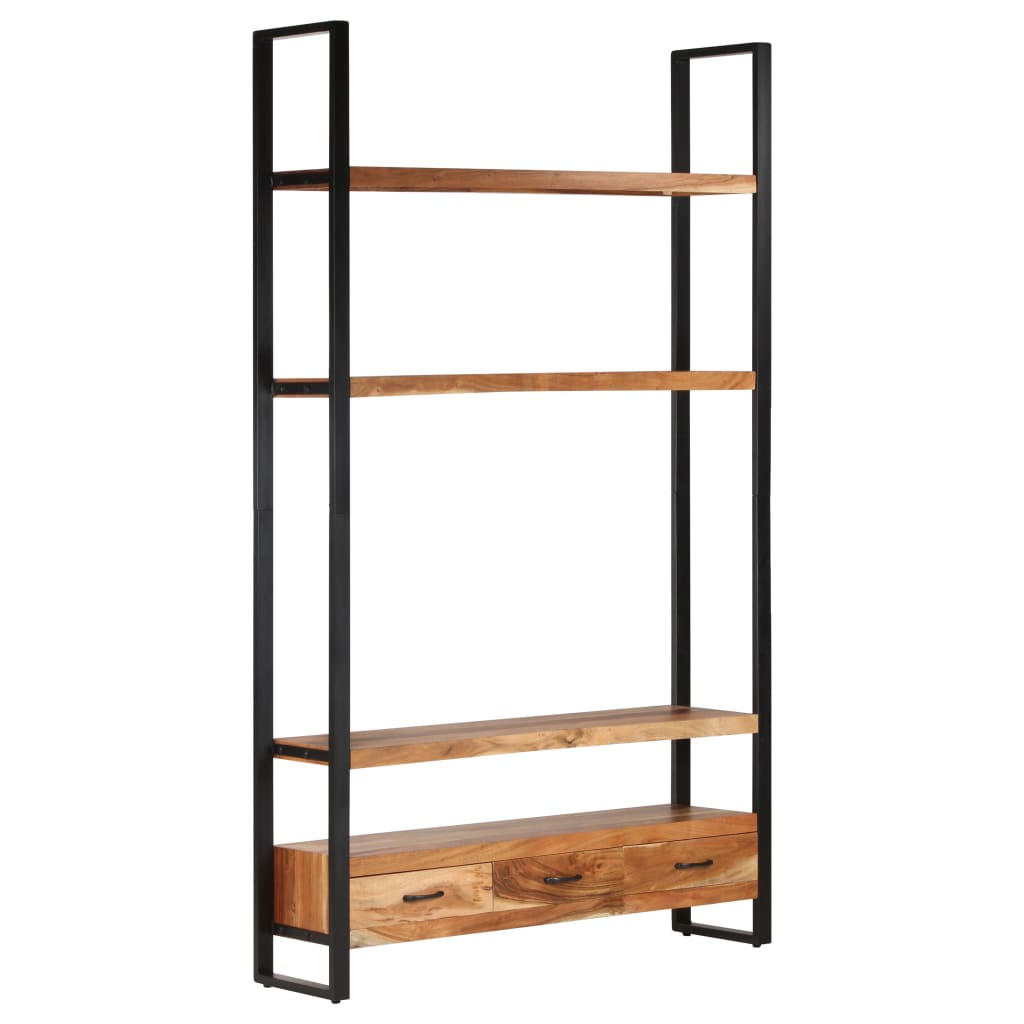 Highboard 118x30x200 cm Solid Acacia Wood - OLBRIT