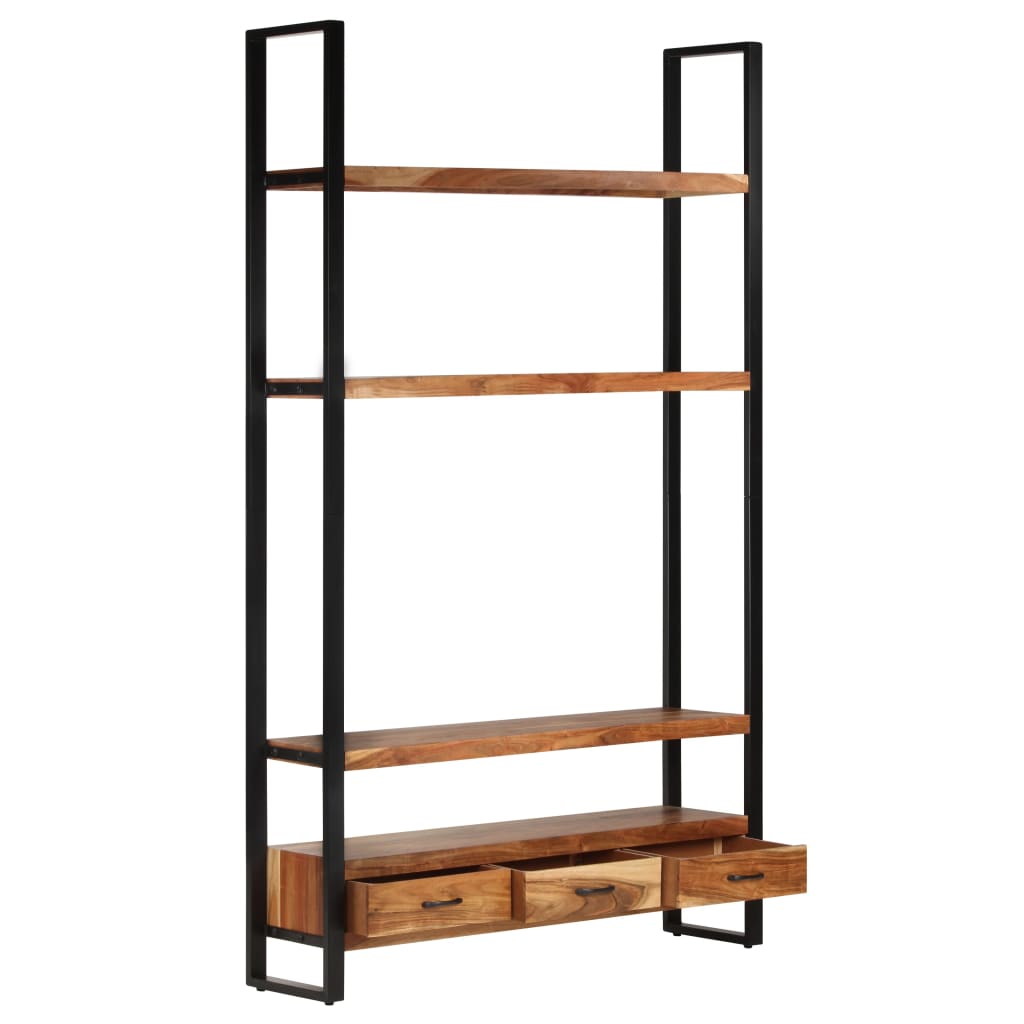 Highboard 118x30x200 cm Solid Acacia Wood - OLBRIT