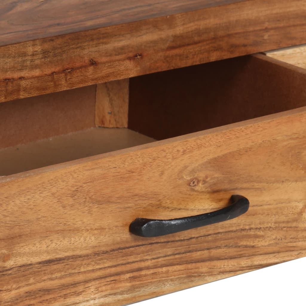 Highboard 118x30x200 cm Solid Acacia Wood - OLBRIT
