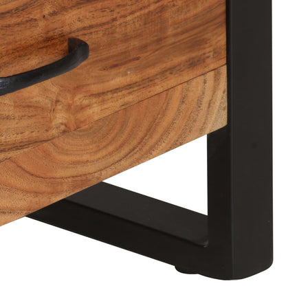 Highboard 118x30x200 cm Solid Acacia Wood - OLBRIT