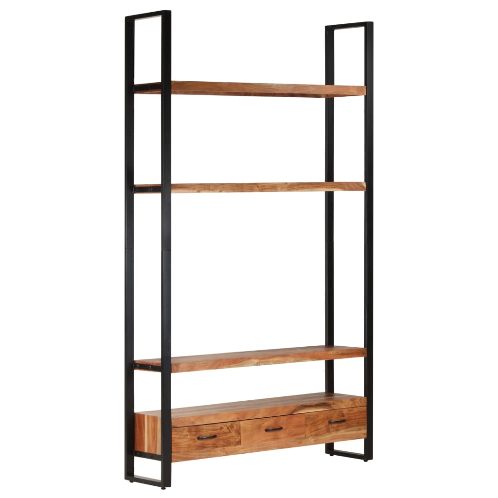 Highboard 118x30x200 cm Solid Acacia Wood - OLBRIT