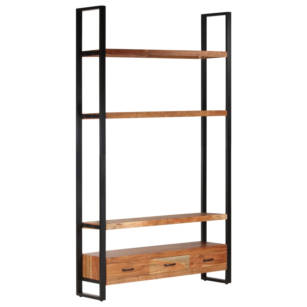 Highboard 118x30x200 cm Solid Acacia Wood - OLBRIT