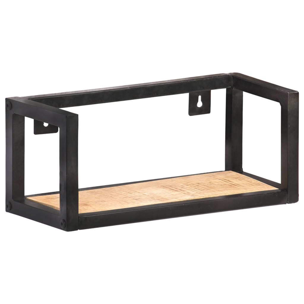 Wall Shelves 2 pcs 40 cm Rough Mango Wood - OLBRIT