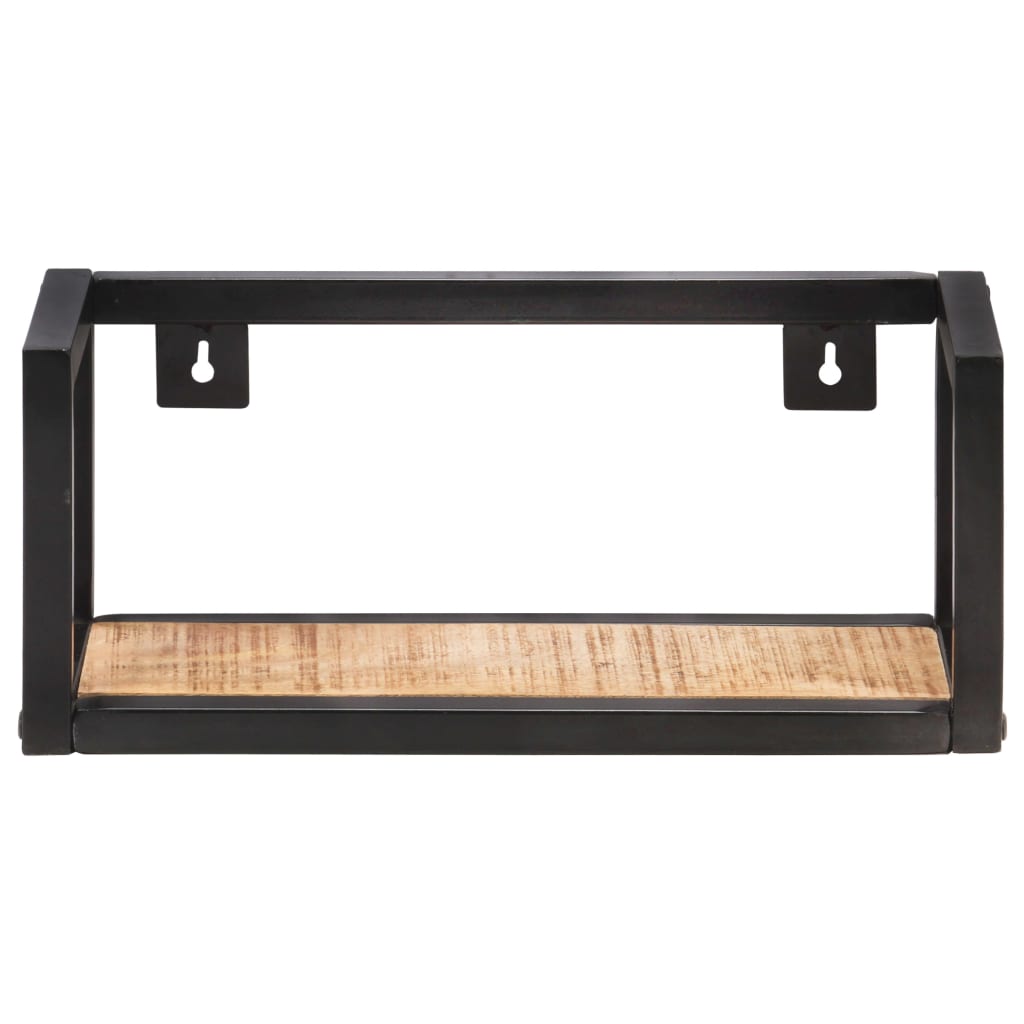 Wall Shelves 2 pcs 40 cm Rough Mango Wood - OLBRIT