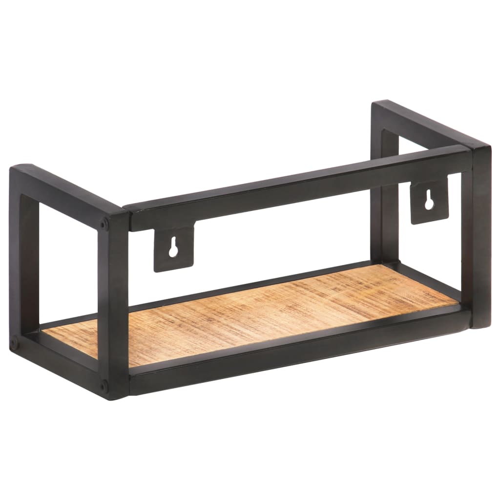 Wall Shelves 2 pcs 40 cm Rough Mango Wood - OLBRIT