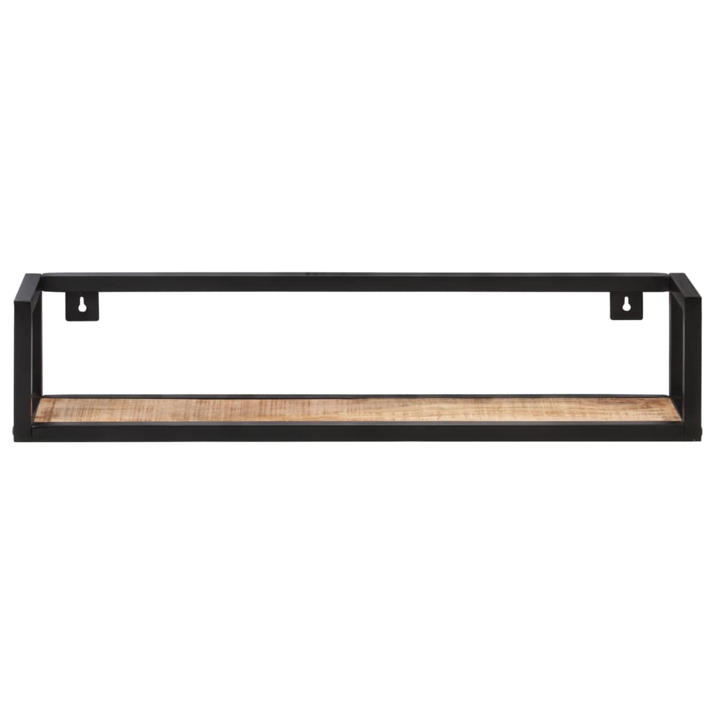 Wall Shelves 2 pcs 80 cm Rough Mango Wood - OLBRIT