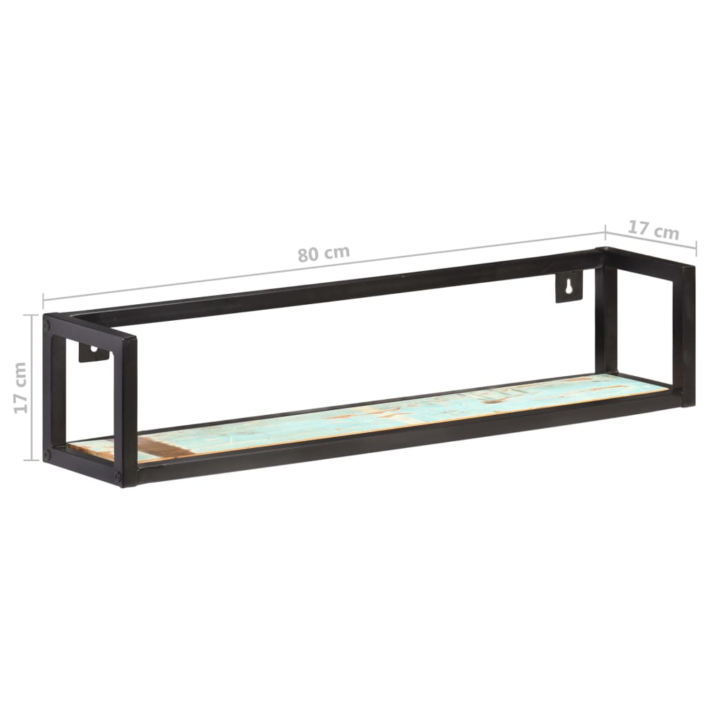 Wall Shelves 2 pcs 80 cm Solid Reclaimed Wood - OLBRIT