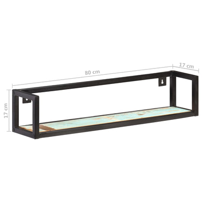 Wall Shelves 2 pcs 80 cm Solid Reclaimed Wood - OLBRIT