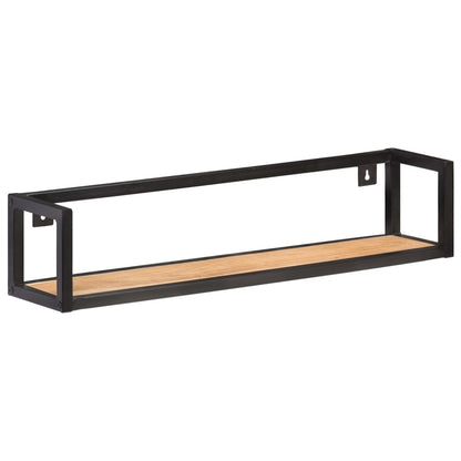 Wall Shelves 2 pcs 80 cm Solid Acacia Wood - OLBRIT