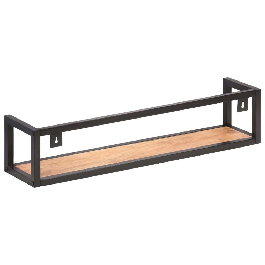 Wall Shelves 2 pcs 80 cm Solid Acacia Wood - OLBRIT