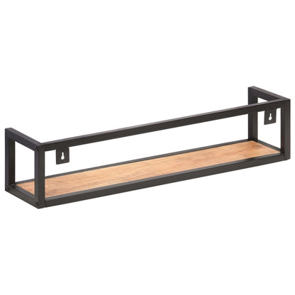 Wall Shelves 2 pcs 80 cm Solid Acacia Wood - OLBRIT