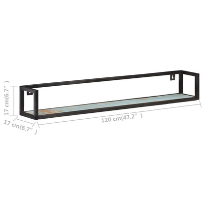 Wall Shelves 2 pcs 120 cm Solid Reclaimed Wood - OLBRIT