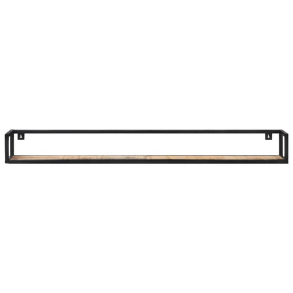 Wall Shelves 2 pcs 160 cm Rough Mango Wood - OLBRIT
