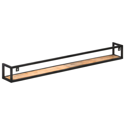 Wall Shelves 2 pcs 160 cm Rough Mango Wood - OLBRIT