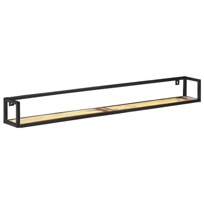 Wall Shelves 2 pcs 160 cm Solid Reclaimed Wood - OLBRIT