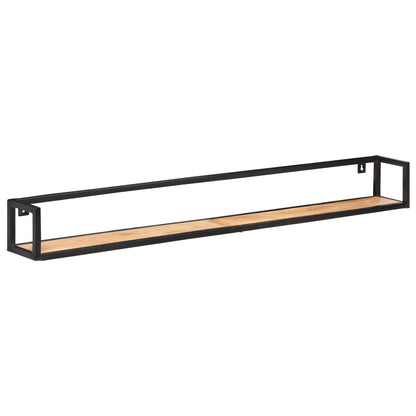 Wall Shelves 2 pcs 160 cm Solid Acacia Wood - OLBRIT