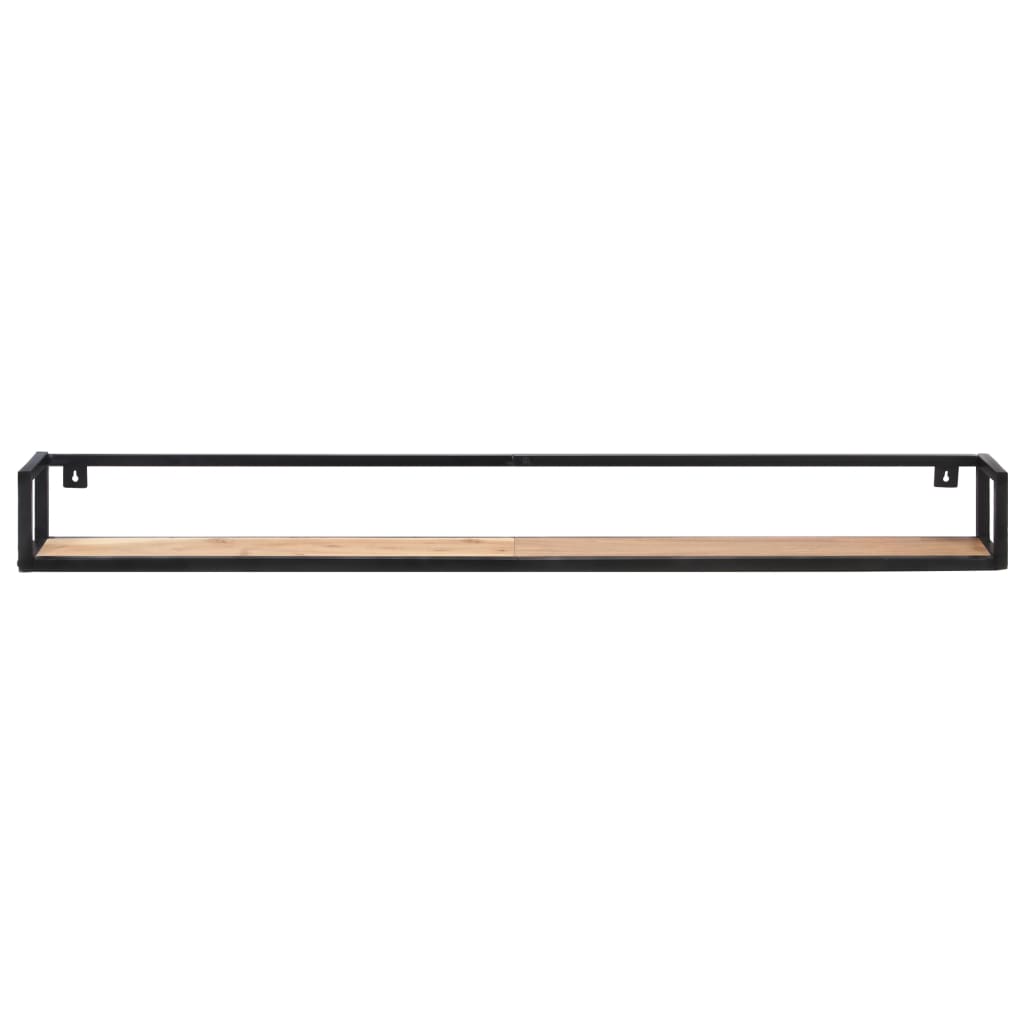 Wall Shelves 2 pcs 160 cm Solid Acacia Wood - OLBRIT