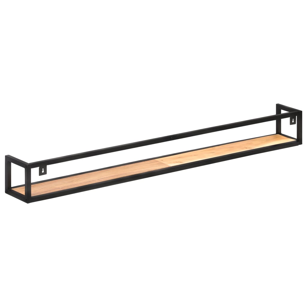 Wall Shelves 2 pcs 160 cm Solid Acacia Wood - OLBRIT