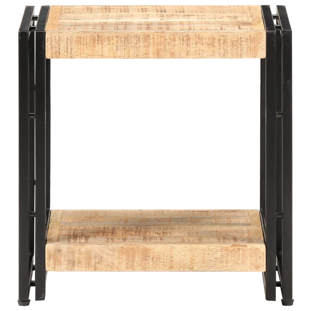 Side Table 40x30x40 cm Rough Mango Wood - OLBRIT