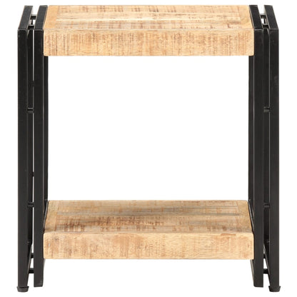 Side Table 40x30x40 cm Rough Mango Wood - OLBRIT