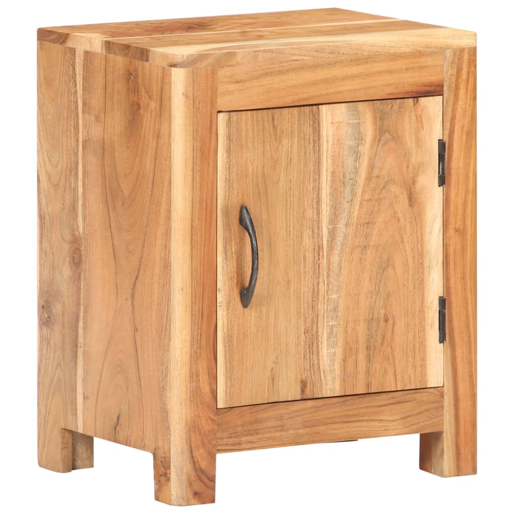Bedside Cabinet 40x30x50 cm Solid Acacia Wood - OLBRIT